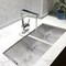 Nantucket Sinks 32 Inch Pro Series 55/45 Offset Double bowl Undermount Zero Radius Stainless Steel Kitchen Sink ZR3219-OS-16 - alternate 3